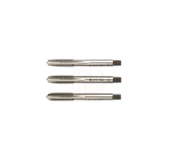 MTE Whitworth Normal Vidalı 3 Lü Takım Kılavuzu HSS DIN 351 MTE Normu W 1/8 İnç x 40 mm