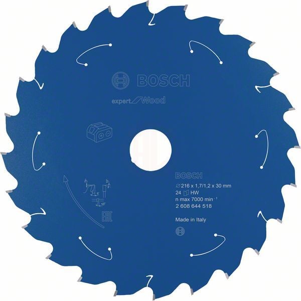 Bosch Daire Testere Bıçağı Expert For Wood 216x30 mm 24 Diş - 2608644518