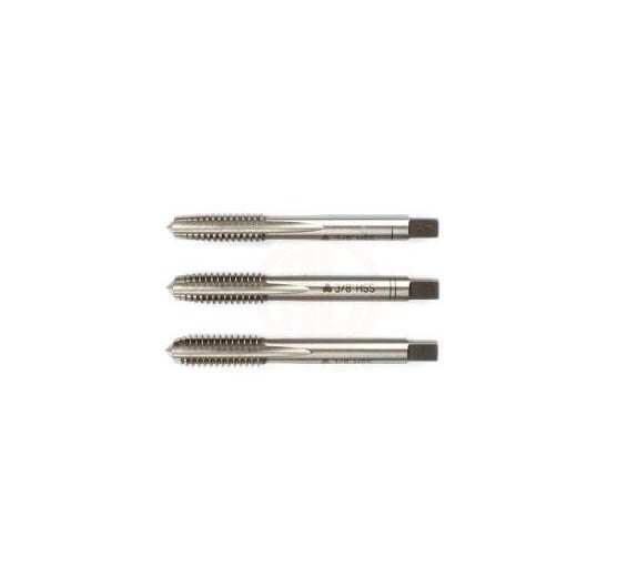 MTE Whitworth Normal Vidalı 3 Lü Takım Kılavuzu HSS DIN 351 MTE Normu W 1/2 İnç x 75 mm
