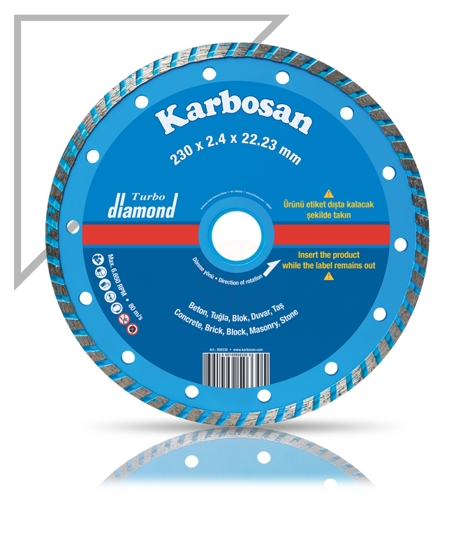 Karbosan Turbo Elmas Kesici Normal 180x2,2x22,23 mm - KAR950320