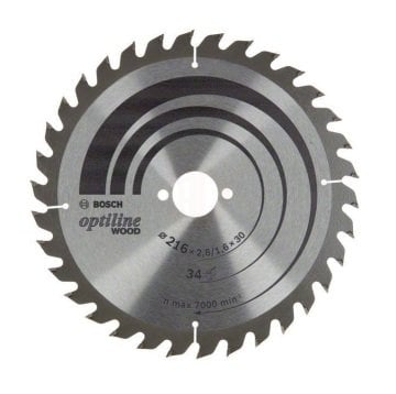 Bosch Daire Testere Bıçağı Optiline Wood 216x30 mm 34 Diş - 2608838409