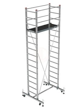 Saraylı Alüminyum İskele Merdiven Tekli 1x2,5 Mt 247 Cm