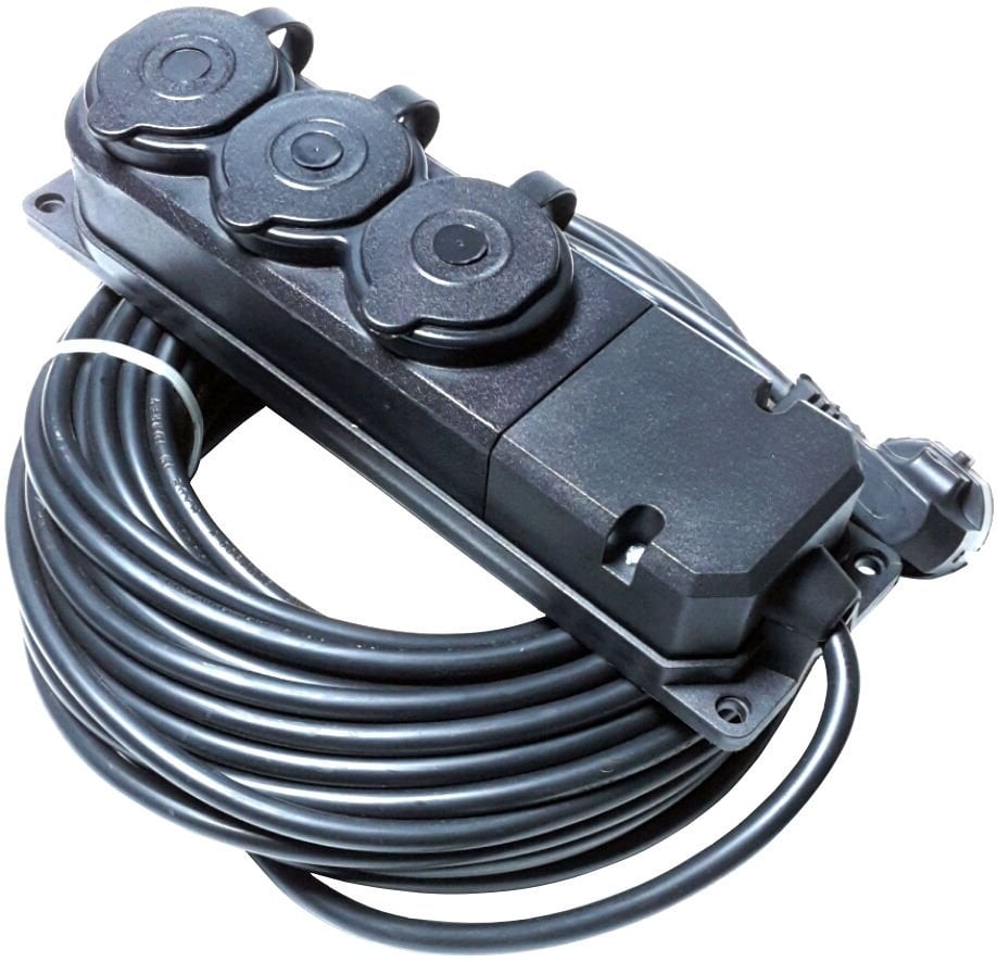 Topart 3 Lü Grup Prizli Uzatma Kablosu 20 Mt - TPRT01558