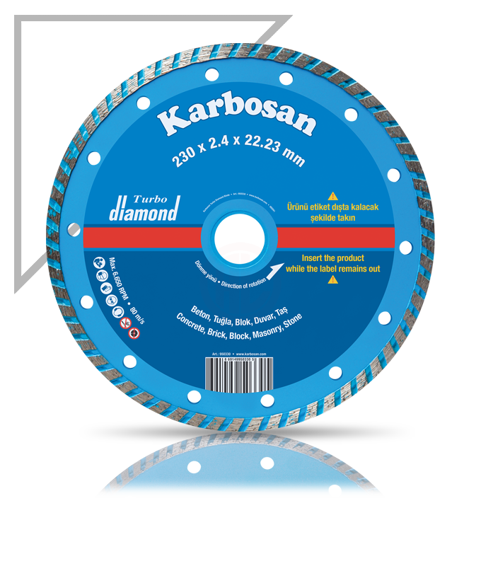 Karbosan Turbo Elmas Kesici Normal 230x2,4x22,23 mm - KAR950330