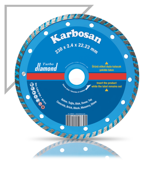 Karbosan Turbo Elmas Kesici Normal 230x2,4x22,23 mm - KAR950330