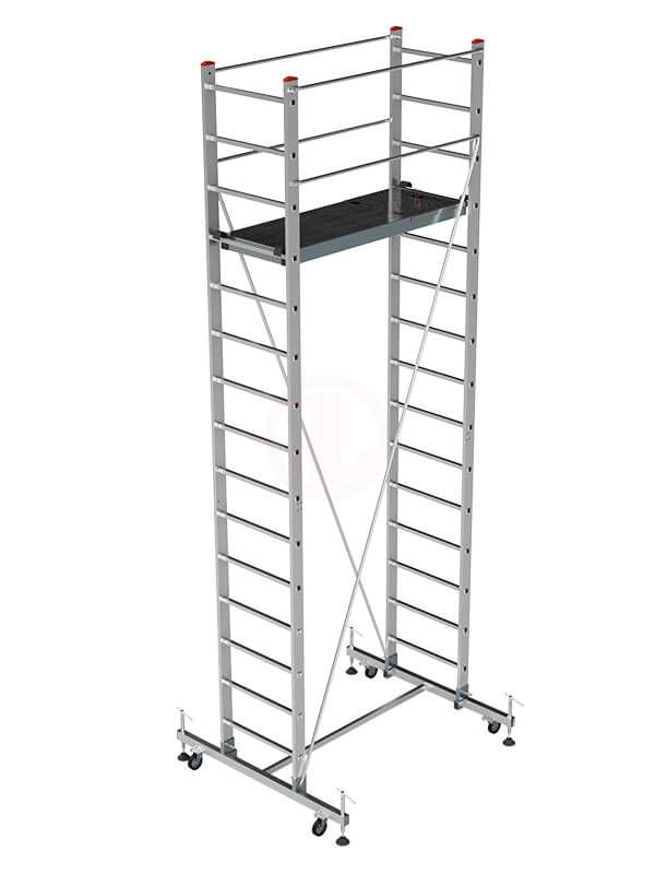 Saraylı Alüminyum İskele Merdiven Tekli 1x3,0 Mt 301 Cm