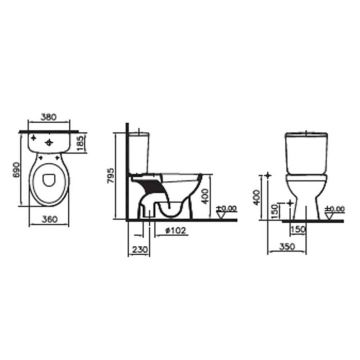 Vitra Rezervuar Alt Soldan Girişli -Üstten Kumandalı - 2656L003-0109