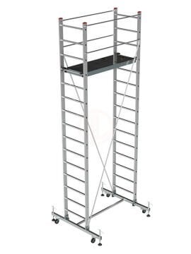Saraylı Alüminyum İskele Merdiven Tekli 1x3,5 Mt 355 Cm