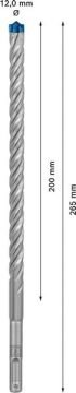 Bosch Kırıcı Delici Uç SDS-Plus-7X Expert 12x265 mm (30 Adet) - 2608900190