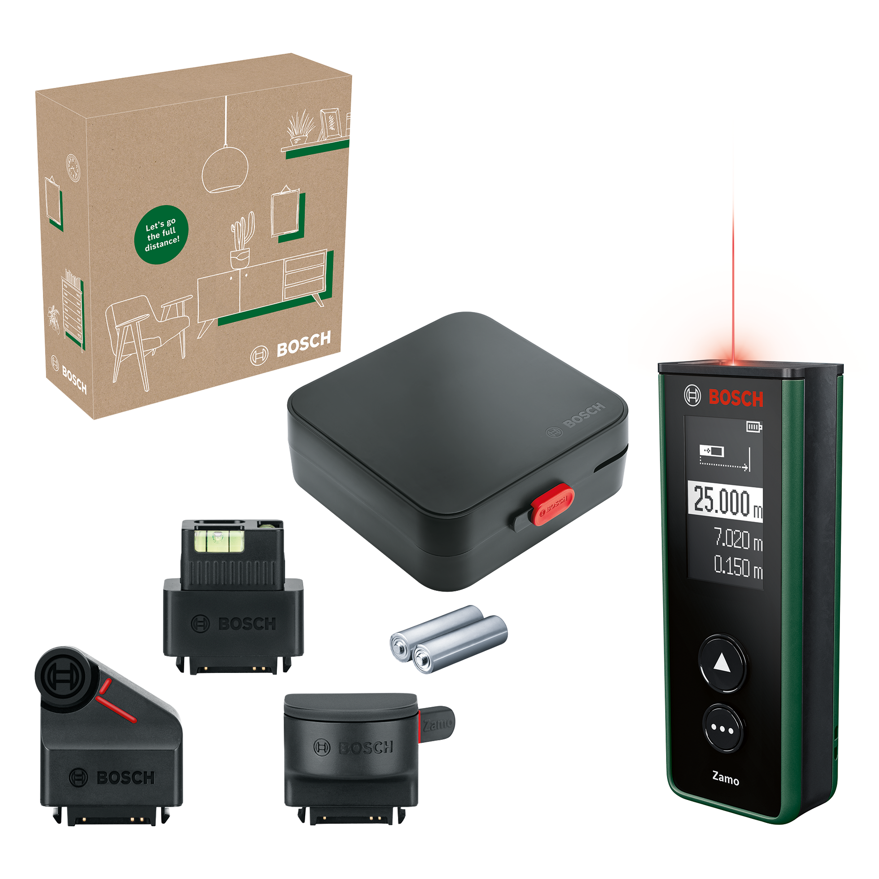 Bosch Dijital Lazerli Uzaklık Ölçer Zamo Set