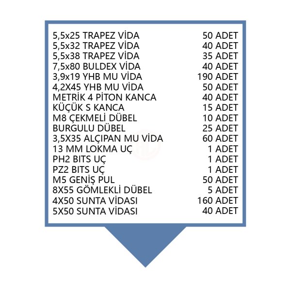 Al Çantalı Hobi Vida Dübel Uç Seti - ALVIDASET