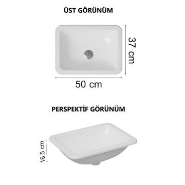 Vitra S20 Tezgah Altı Lavabo 48 Cm - 5475B000-0618
