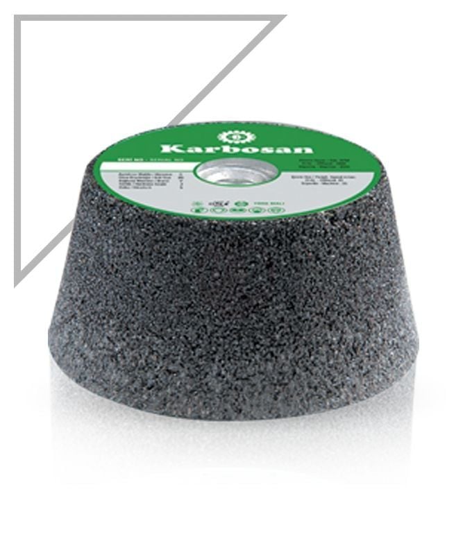 Karbosan Çanak Taşlama Taşı T11 Konik 125x50xM14 mm SC 24 L5 BB 24 Kum - KAR914230
