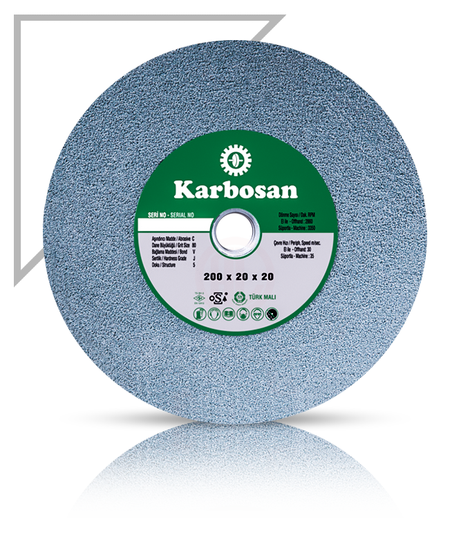 Karbosan SCG Taşlama Taşı T1 Düz 200x20x20 mm SCG 80 J 5 V - KAR920510