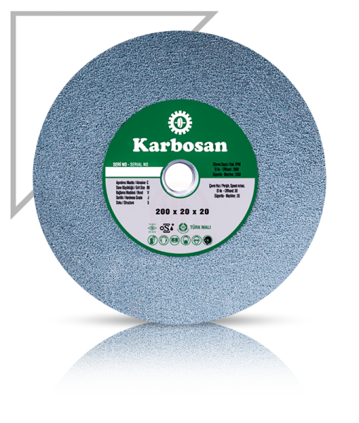 Karbosan SCG Taşlama Taşı T1 Düz 200x20x20 mm SCG 80 J 5 V - KAR920510
