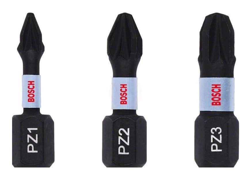 Bosch Vidalama Ucu Impact Control Set (3 Parça PZ1/2/3 x 25 mm) - 2608522471