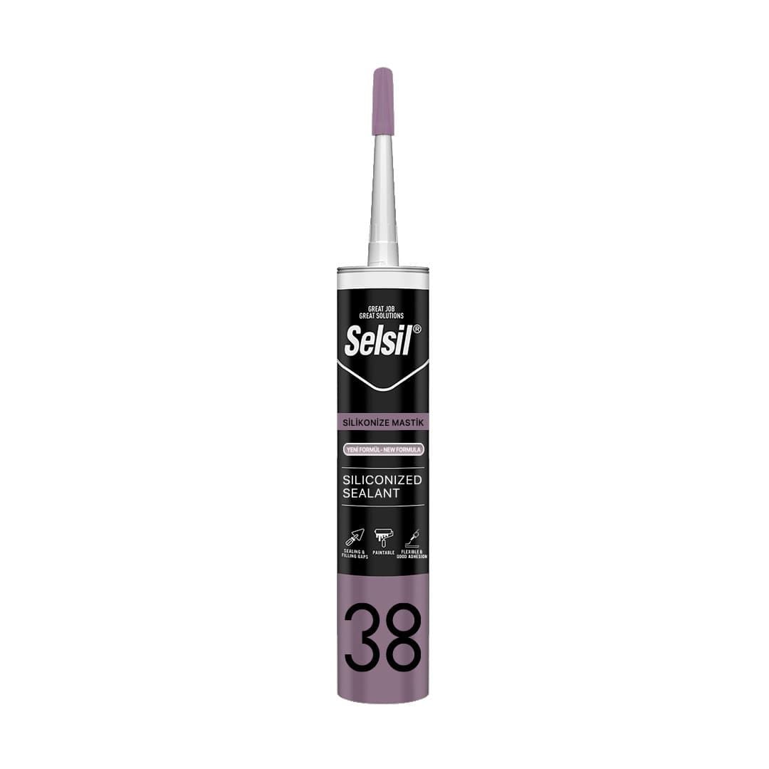 Selsil Silikonize Akrilik Mastik 500 Gr Bej