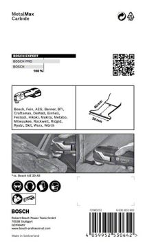 Bosch Starlock Aksesuarı / Expert Starlock Testere Ucu MeMax AIZ 20AT (1 Adet) - 2608900012
