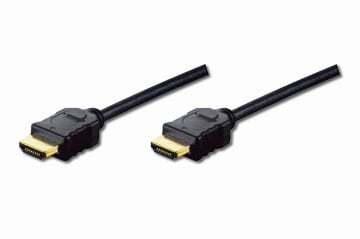 Assmann Digitus Hdmı High Speed With Ethernet Bağlantı Kablosu (Hdmı 1.3), Full Hd, 1080P, Hdmı Tip A Erkek - Hdmı Tip A Erkek, 2 Mt, Çift Kat Zırhlı, Altın Kaplama, Siyah Renk