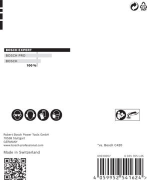 Bosch Expert Zımpara Kağıdı C470 93x93 60 Kum 6 Delikli 5 Li Paket - 2608900824