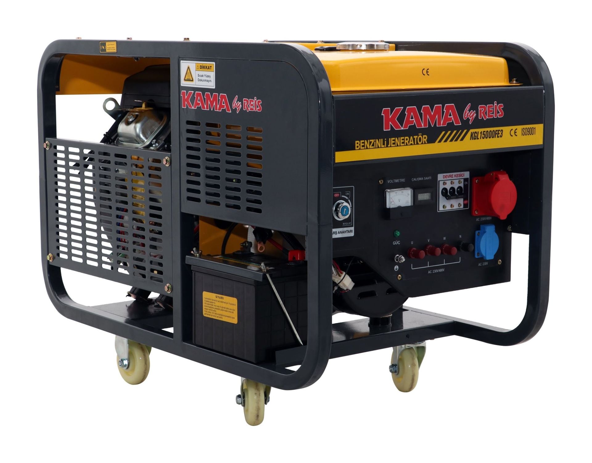 Kama By Reis Kgl15000Fe3 Benzinli Jeneratör 13,75 Kva - KBRKGL15000FE3