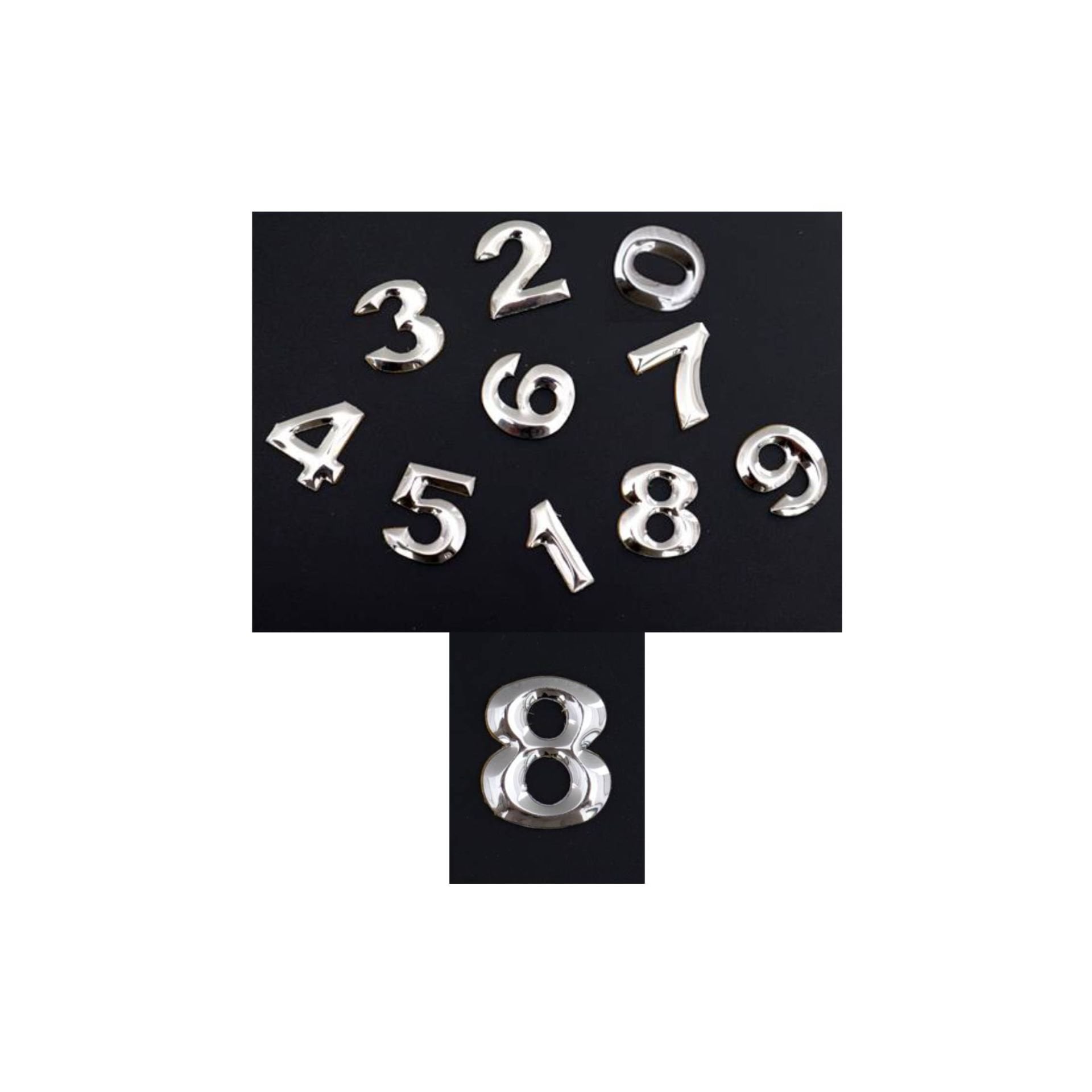 Akşan Metal Rakam Krom Rakam 24 mm