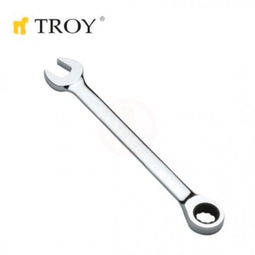 Troy 21717 Cırcırlı Kombine Anahtar, 17mm