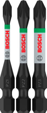 Bosch Aksesuar PRO Impact Vidalama Ucu Seti PZ1/PZ2/PZ3 55 mm 3lü