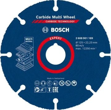 Bosch Kesme Diski Carbide Multi Wheel Expert 125 mm - 2608901189