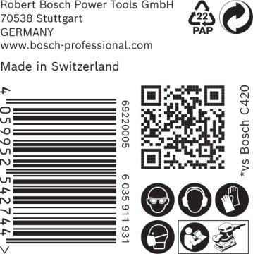 Bosch Expert Zımpara Kağıdı C470 93x186 60 Kum 8 Delikli 50 Li Paket - 2608900936