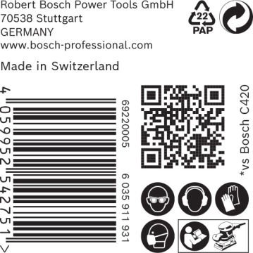 Bosch Expert Zımpara Kağıdı C470 93x186 80 Kum 8 Delikli 50 Li Paket - 2608900937