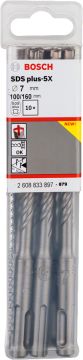 Bosch SDS Plus-5X Kırıcı Delici Uç 7,0x160 mm (10 Adet) - 2608833897