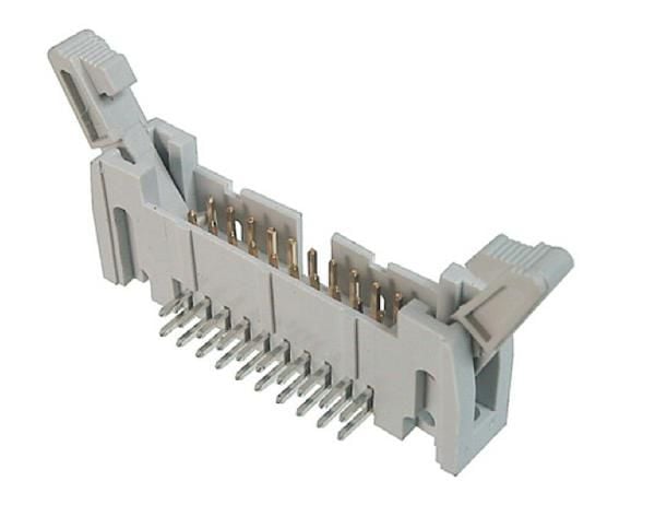 Assmann Pcb Konnektör, 14 Pin Erkek, Kilitli 90 Derece