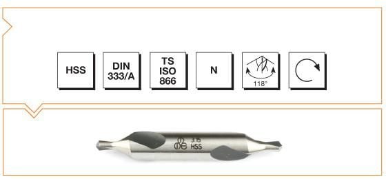 MTE Punta Matkabı Form A HSS DIN 333/A R 1x3,15x31,5 mm