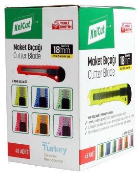 Knicut Geniş Maket Bıçağı 18 Mm - KCT52109