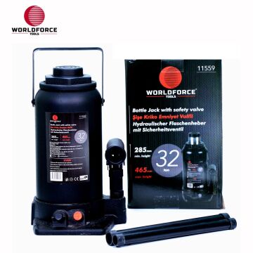 Worldforce Hidrolik Şişe Kriko 30 Ton 255-405 mm