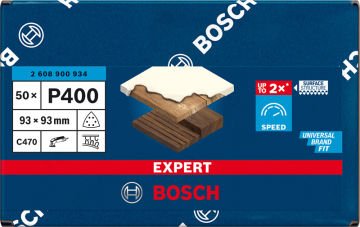 Bosch Expert Zımpara Kağıdı C470 93x93 400 Kum 6 Delikli 50 Li Paket - 2608900934