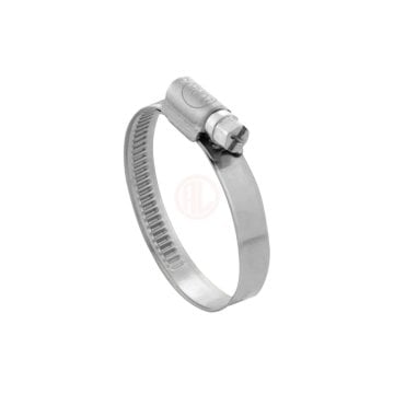 Tork Kabartmalı Hortum Kelepçesi 9 mm W2 AISI 430 Kalite Paslanmaz Ebat 32 - 50 mm