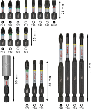 Bosch Aksesuar PRO Impact Vidalama Ucu Seti 20 li