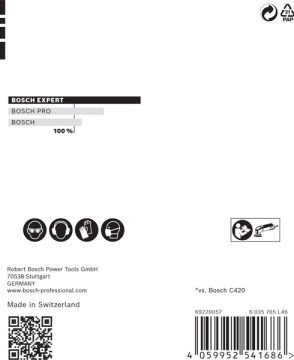 Bosch Expert Zımpara Kağıdı C470 93x93M 320 Kum 6 Delikli 5 Li Paket - 2608900830
