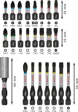 Bosch Aksesuar PRO Impact Vidalama Ucu Seti 24 lü