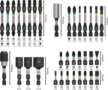 Bosch Aksesuar PRO Impact Vidalama Ucu Seti 35 li