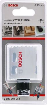 Bosch Progressor Metal ve Ahşap Delik Açma Testeresi 43 mm - 2608594214