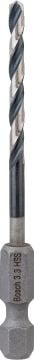 Bosch Metal Matkap Ucu Impact Control HSS Altıgen Şaft 3,3x75 mm - 2608577050