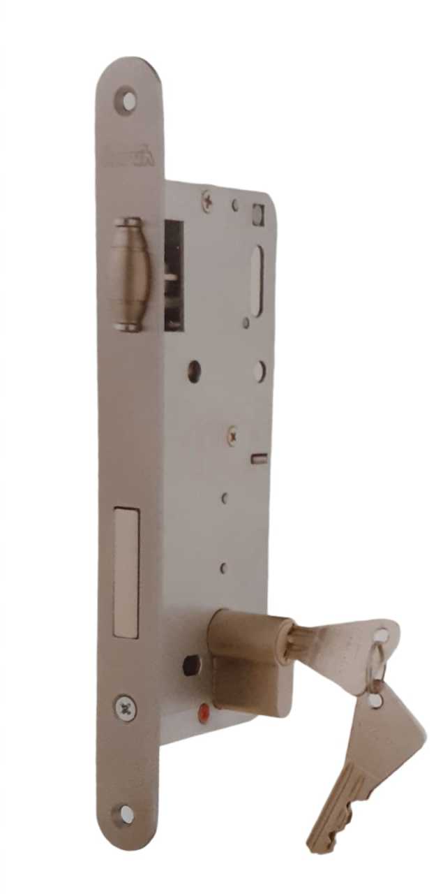 Özruh SİLİNDİRLİ GÖMME KİLİT 45 MM SATEN PASLANMAZ - T8350K45