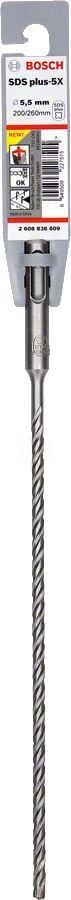 Bosch SDS Plus-5X Kırıcı Delici Uç 5,5x260 mm (1 Adet) - 2608836609