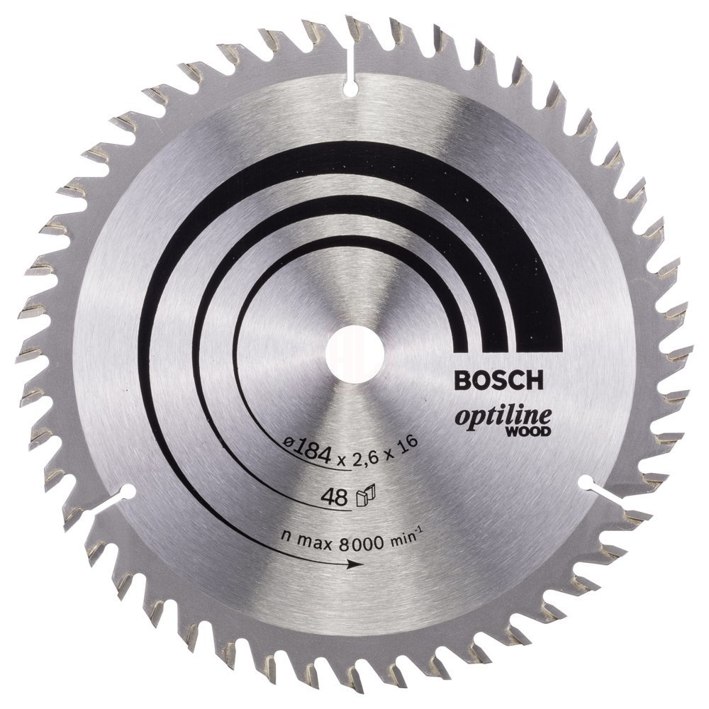 Bosch Daire Testere Bıçağı Optiline Wood 184x16 mm 48 Diş - 2608641181
