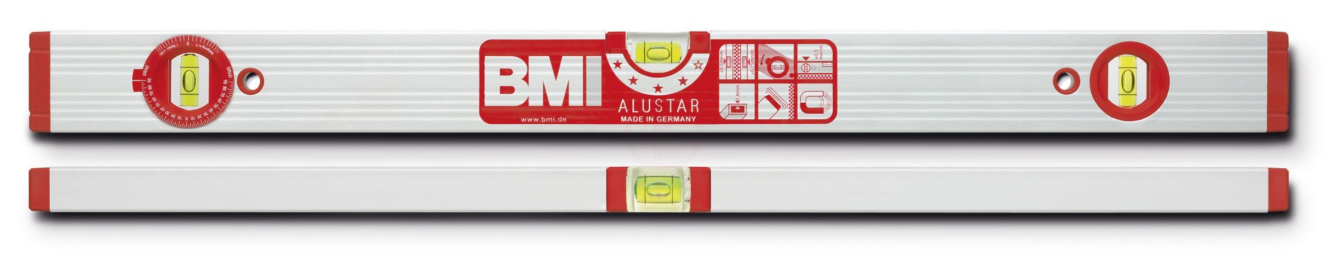 Bmi 691W Alustar Alüminyum Açılı Su Terazisi 80 Cm