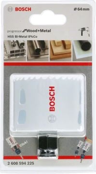Bosch Progressor Metal ve Ahşap Delik Açma Testeresi 64 mm - 2608594225