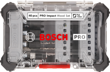 Bosch Aksesuar PRO Impact Vidalama ve Ahşap Delme Seti 40lı